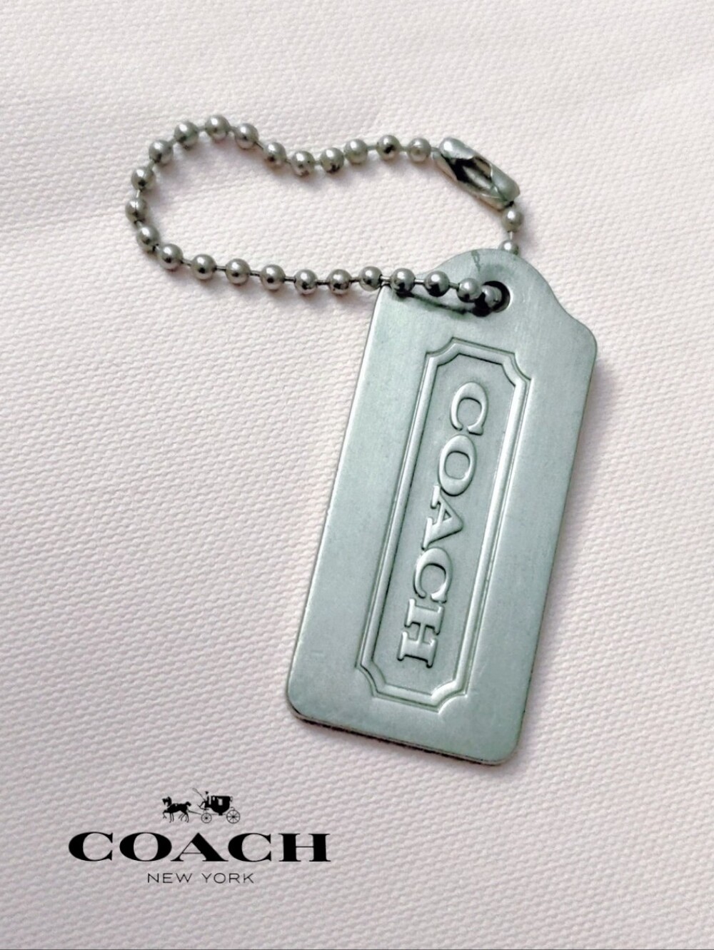 Coach Vintage Metal Hang Tag